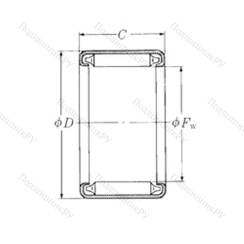 Подшипник игольчатый радиальный BH-910 от производителя  NSK
