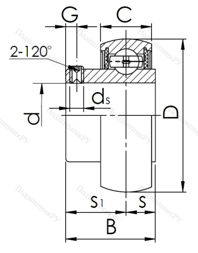 Корпусный подшипник SB 211 в Кемерове
