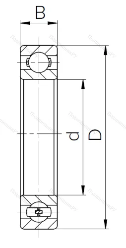 Шариковый однорядный подшипник 122 (6022) в Кемерове