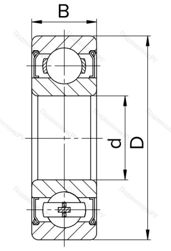 Шариковый однорядный подшипник 6-80100 С17 в Кемерове