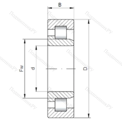Подшипник роликовый радиальный NJ 10/560 от производителя  CX Подшипник роликовый радиальный NJ 10/560 от производителя  CX