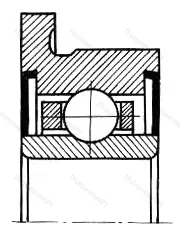 Подшипник  2880085 размер 5x11x4 от производителя  ГПЗ-20