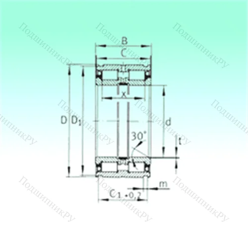 Подшипник роликовый радиальный SL 04130-PP