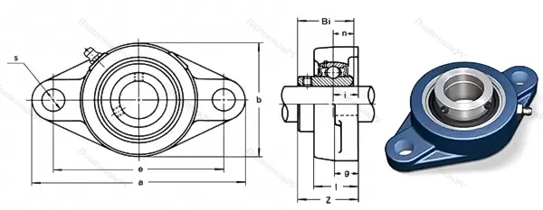 Подшипниковый узел UCFL 215