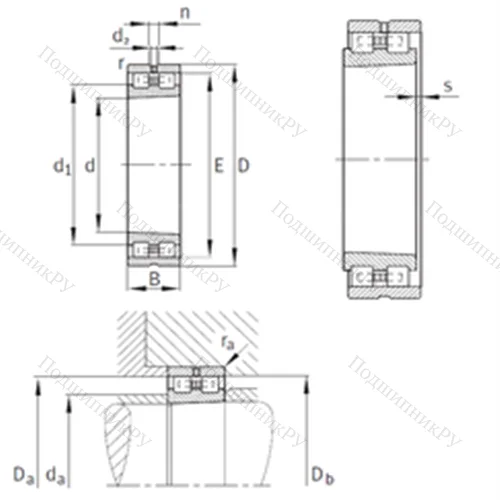 Подшипник роликовый радиальный NN 3048-AS-K-M-SP