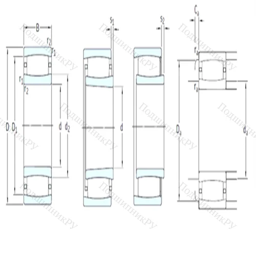 Подшипник роликовый тороидальный C 30/850KMB от производителя  SKF