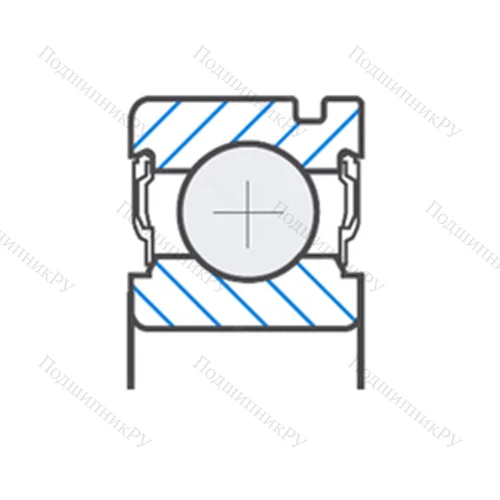 Подшипник шариковый радиальный 806037