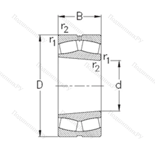 Подшипник роликовый радиальный самоцентрирующийся 23120-K-MB-W 33 от производителя  NKE