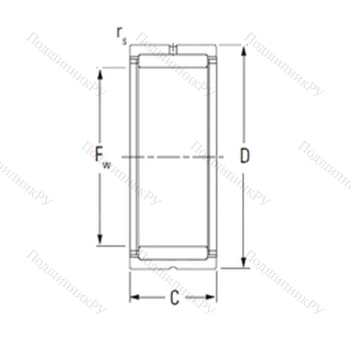 Подшипник игольчатый радиальный RNA 4901