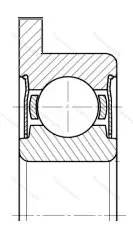Подшипник  1880900 размер 10x22x6