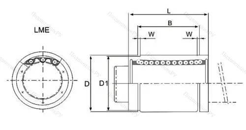 Подшипник LME 20 UU. KB 2045 UU (MTM) в Кемерове