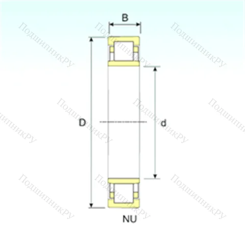 Подшипник роликовый радиальный NU 20/800 от производителя  ISB
