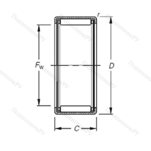 Подшипник игольчатый радиальный