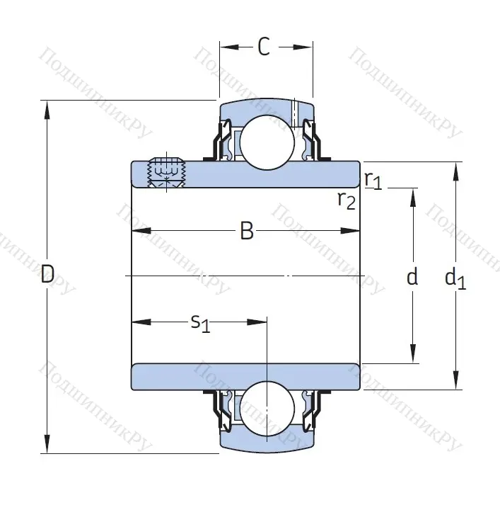 Корпусный подшипник YAR 207-2F в Кемерове