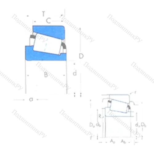 Подшипник роликовый радиально-упорный 45285/45220 от производителя  TIMKEN