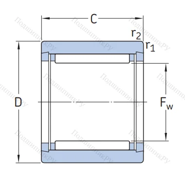 Игольчатый подшипник NK 5/10 TN