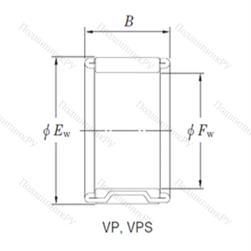 Подшипник игольчатый радиальный 30VP 3930A