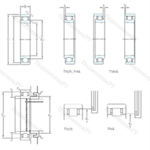 Подшипник роликовый радиальный N 1013 KTN/HC 5SP от производителя  SKF