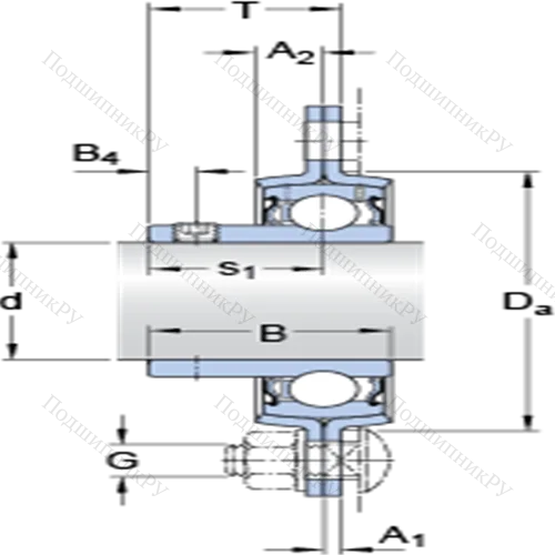 Фланцевые подшипниковые узлы типа Y (литой корпус, круглый фланец, крепление стопорными винтами) PFD 30 RM