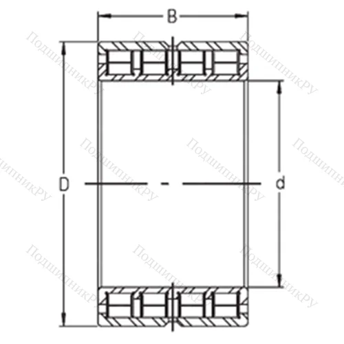 Подшипник роликовый радиальный SL 12 932