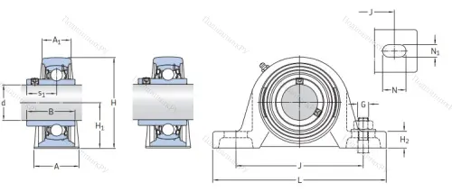 Подшипниковый узел SY 60 TR в Кемерове