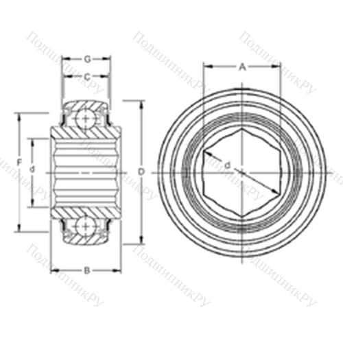 Подшипник шариковый радиальный W 208KRRB 6