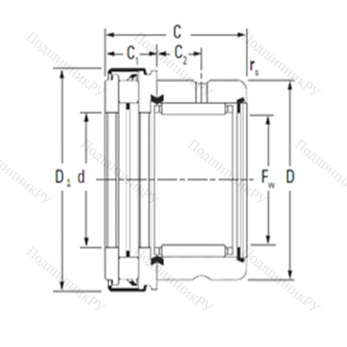 Подшипник комбинированный RAXZ 512