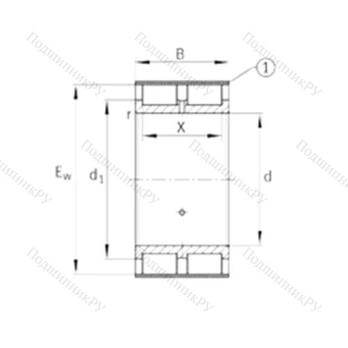 Подшипник роликовый радиальный RSL 185028-A