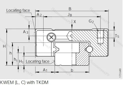 Направляющий рельс TKDM 15 G 2/B-220-10/10 в Кемерове