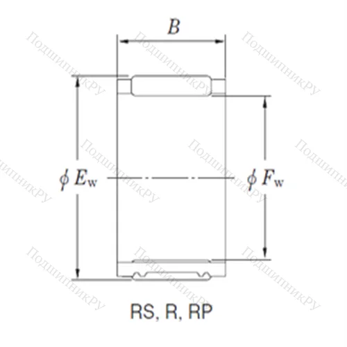 Подшипник игольчатый радиальный RS 354017
