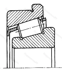 Модификация подшипника 67928Л размер 140x210/218x40,59