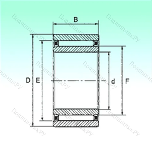 Подшипник игольчатый радиальный NAO 90x120x30