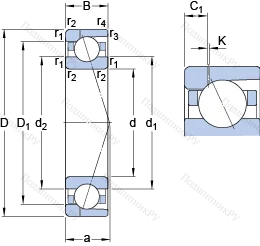 Подшипник 7032 CD/P 4AH 1 в Кемерове