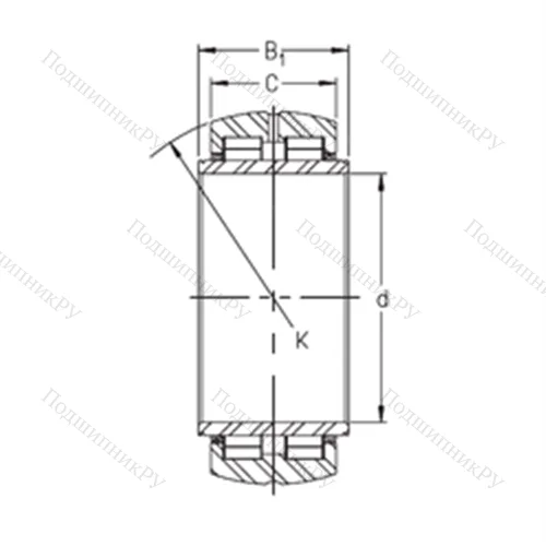 Подшипник роликовый радиальный SL 06 036 E