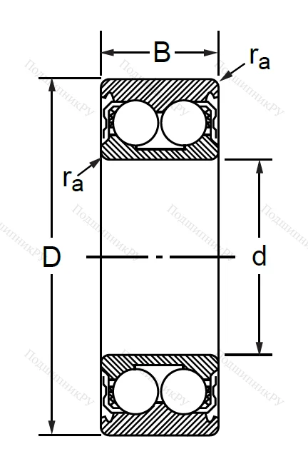 Радиально-упорный шариковый подшипник 3056309 ZZ (3309 A ZZTN) в Кемерове