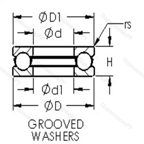 Подшипники шариковые упорные 51315 от производителя  AST Подшипники шариковые упорные 51315 от производителя  AST