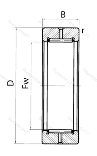 Подшипник RNAV 4008 (4024108 ГОСТ) в Кемерове