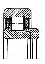 Подшипник NJ 417M+HJ 417 размер 85x210x66/52