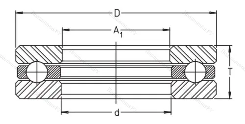 Упорный шариковый подшипник 51110 от производителя  FAG Упорный шариковый подшипник 51110 от производителя  FAG