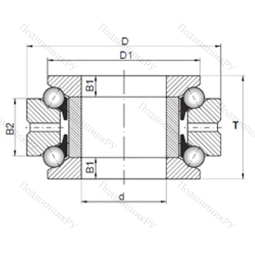 Подшипник шариковый упорно-радиальный