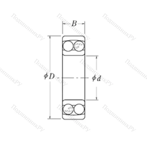 Подшипник шариковый радиальный самоцентрирующийся NMJ 1.1/8