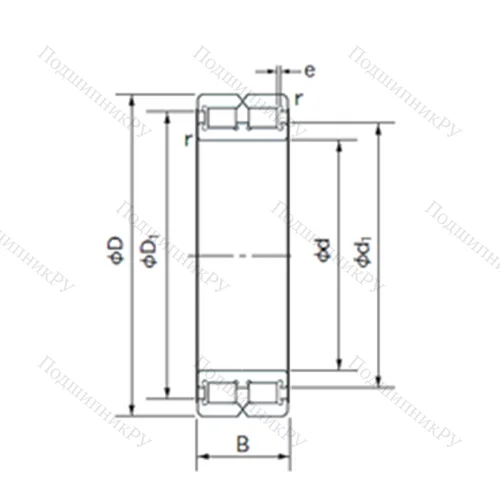 Подшипник роликовый радиальный RC 4834
