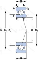 Подшипник 7010 CE/HCP 4A