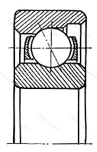 Подшипник  E 10 (6010) размер 10x28x8 от производителя  SKF