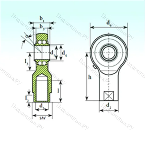 Подшипник шариковый радиальный самоцентрирующийся
