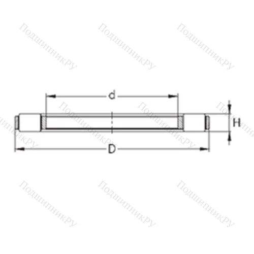 Подшипник роликовый упорный K 81217-TVPB