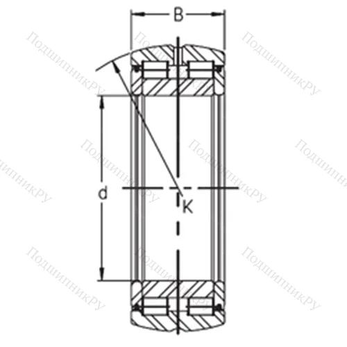 Подшипник роликовый радиальный SL 05 016 E