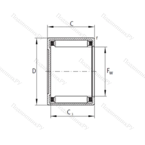 Подшипник игольчатый радиальный BCE 2020