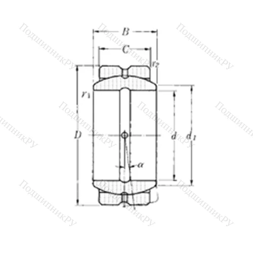 Подшипник скольжения сферический SA 2-68B от производителя  NTN