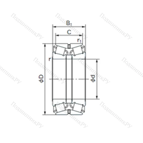 Подшипник роликовый радиально-упорный 60KDE 13